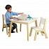 Детский игровой набор: стол и 2 стула Модерн, цвет – белый  - миниатюра №3